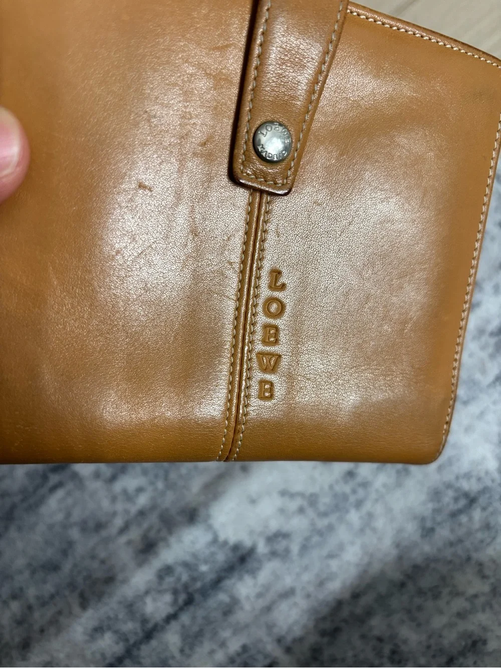 Loewe tan wallet